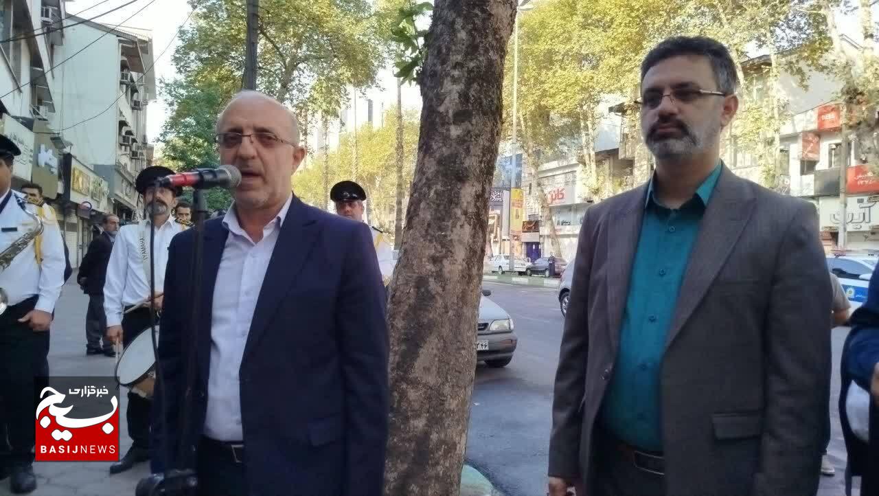 گلباران محل شهادت شهیدان انصاری و نورانی و افتتاح سقاخانه در رشت گلباران محل شهادت شهیدان انصاری و نورانی و افتتاح سقاخانه در رشت