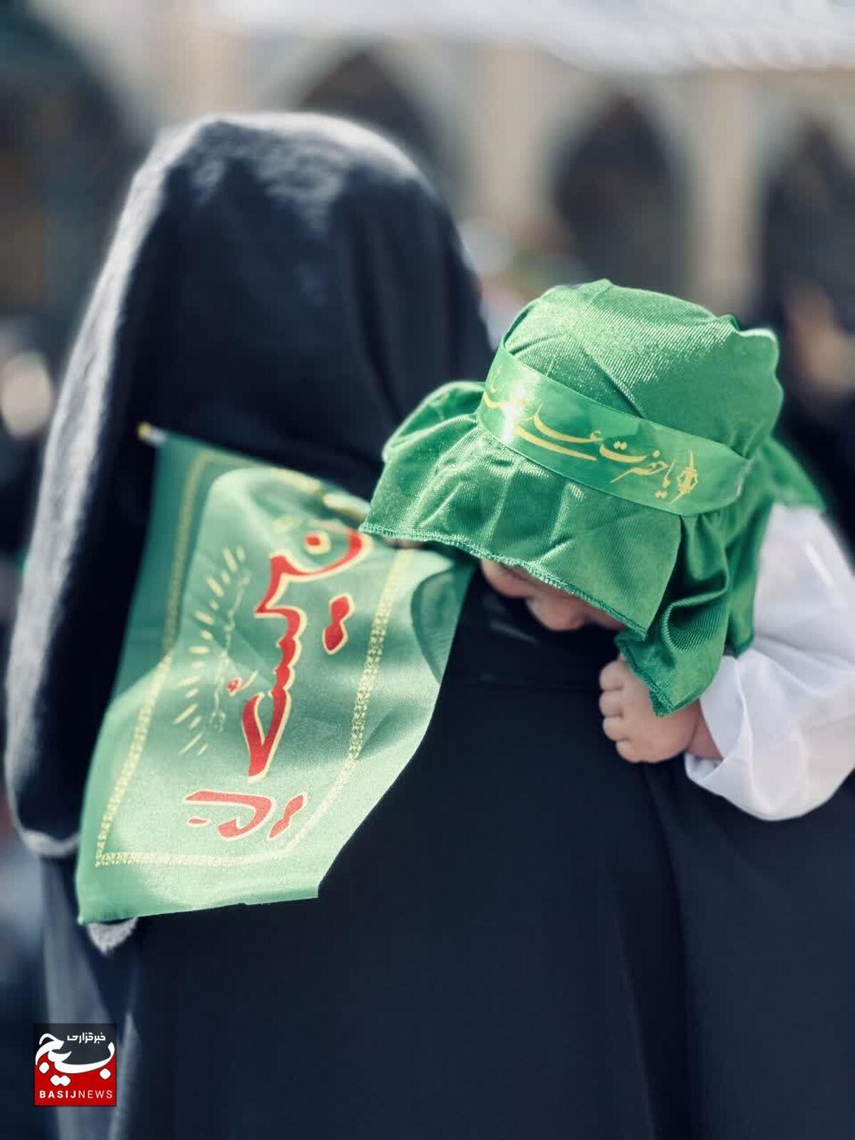 همایش شیرخوارگان حسینی در امامزادگان شهر قزوین