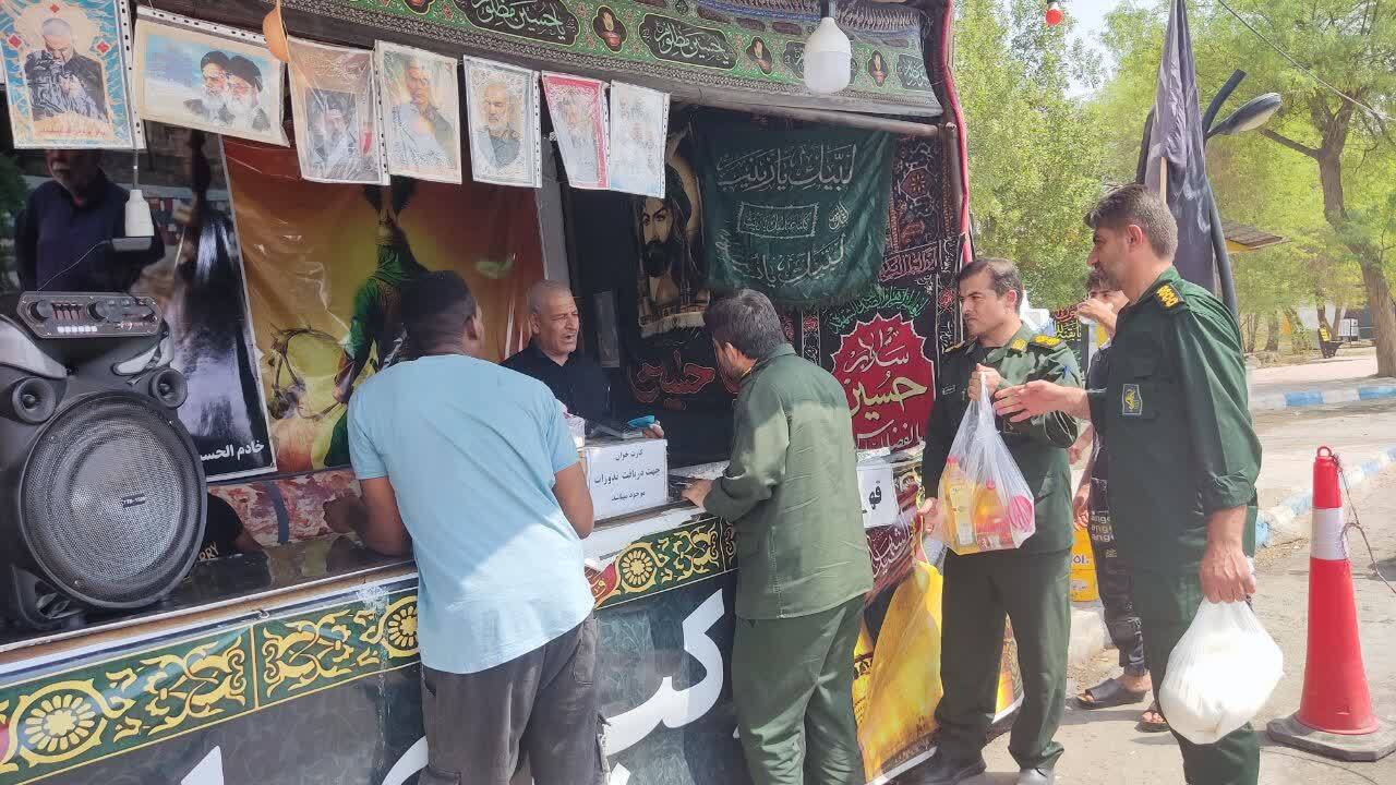 رزمایش خدمت مومنانه به مواکب اربعین در آغاجاری