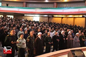 آیین تکریم و معارفه فرمانده نواحی مقاومت بسیج امام حسین (ع) و امام هادی (ع)