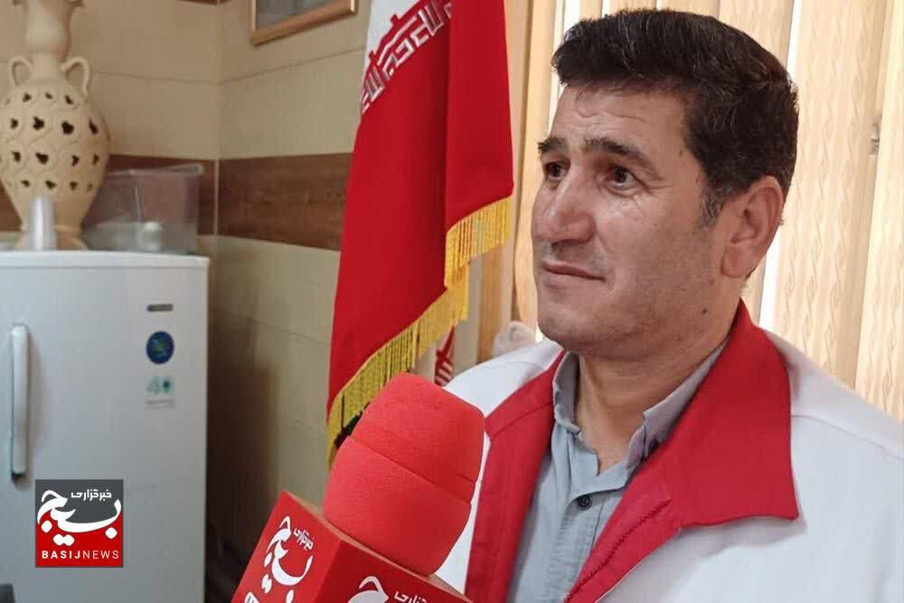 خدمترسانی کاروان سلامت هلالاحمر اسدآباد به ۱۸۹ نفر در دهنو