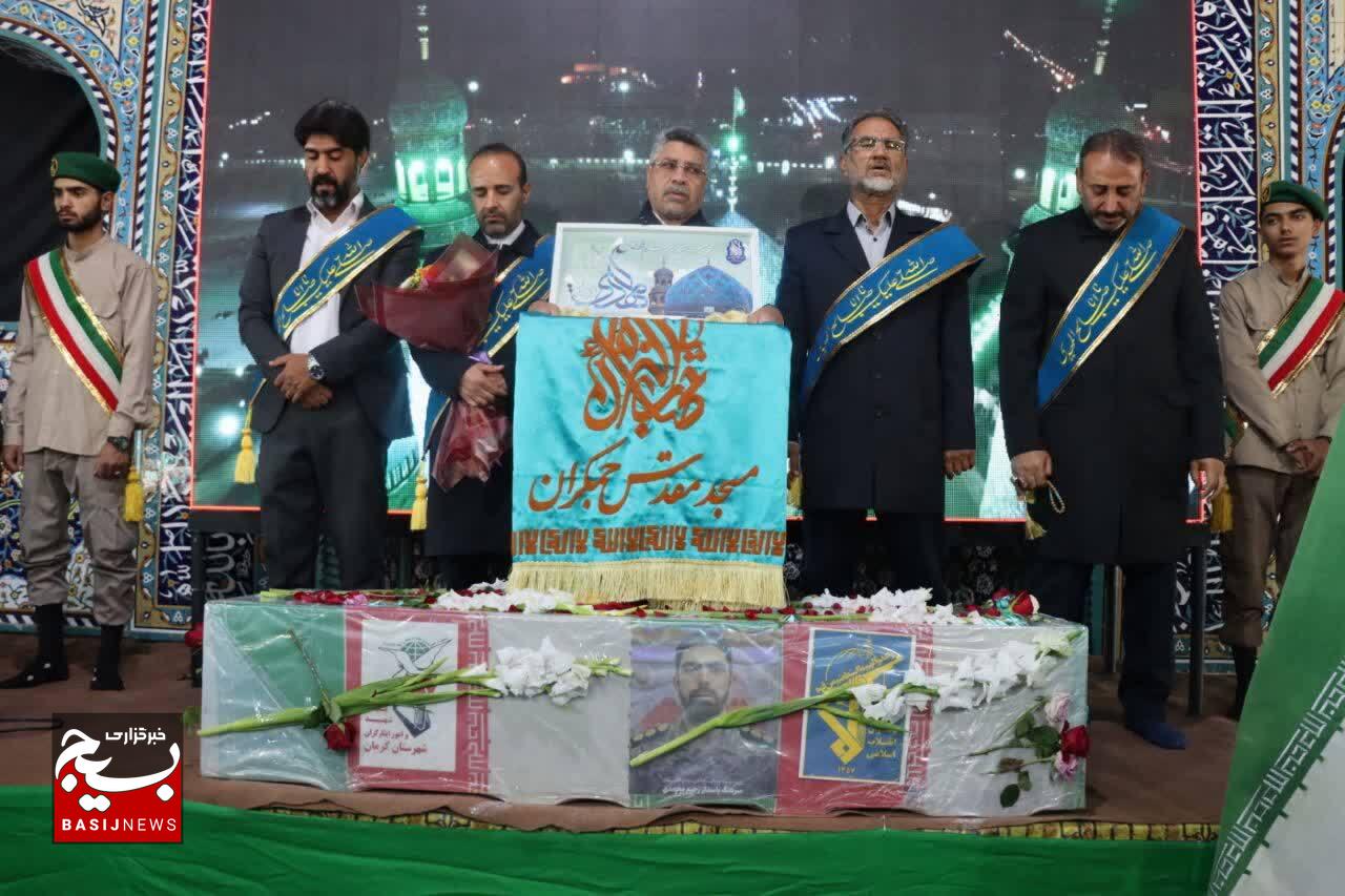 مراسم تشییع شهید حاج رحیم محمدی در شهرستان زرند