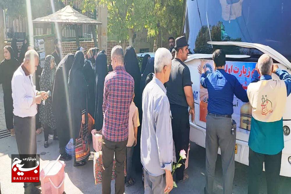 اعزام کاروان مهر درخشان شهرستان بهار به مشهد مقدس