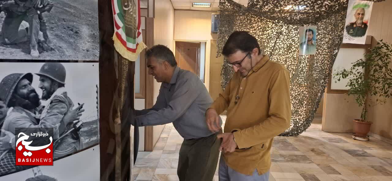 “ بسیجیان پایگاه شهید جهانآرا؛ فضاسازی معنوی و بصری محوطه مرکزی سوم وزارت نفت به مناسبت هفته دفاع مقدس” “ بسیجیان پایگاه شهید جهانآرا؛ فضاسازی معنوی و بصری محوطه مرکزی سوم وزارت نفت به مناسبت هفته دفاع مقدس”