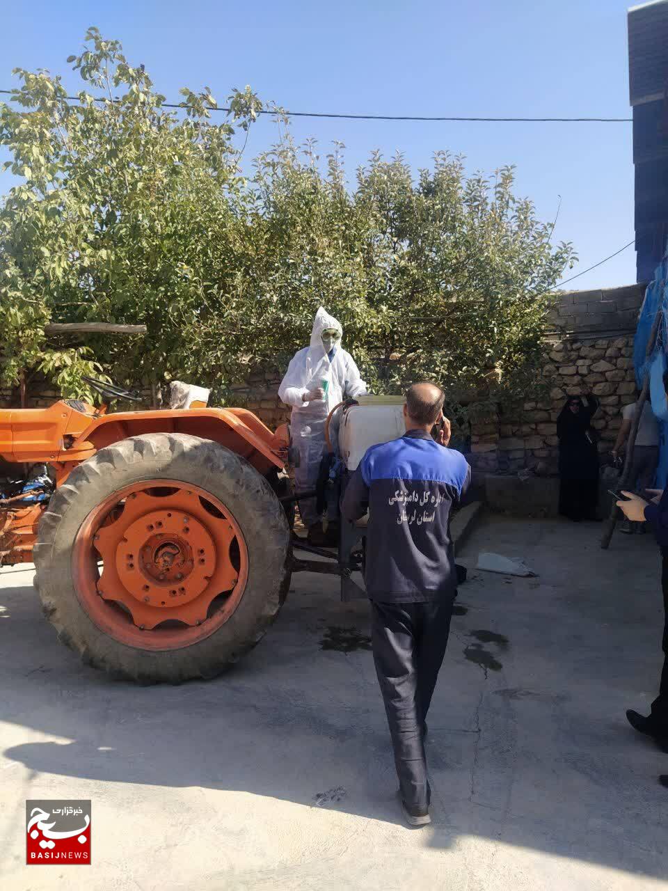 واکسن‌زنی ۳۲۰۰ رأس دام در رزمایش جهادی خرم‌آباد