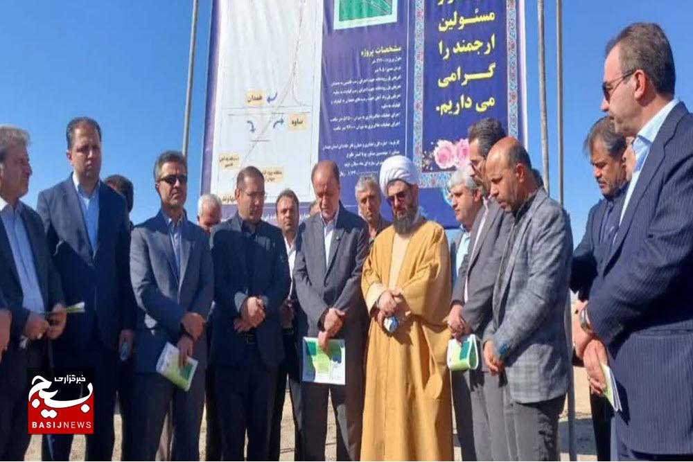 کلنگزنی پروژه تقاطع دسترسی پل جهانآباد فامنین به آزادراه کربلا
