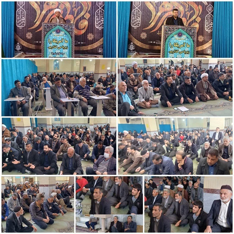 حضور در نماز جمعه شهر گرگاب و پذیرایی از نمازگزاران