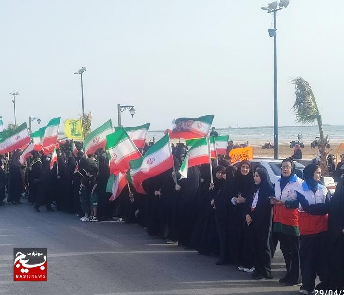 رزمایش جان فدای ایران امام رضایی در گناوه