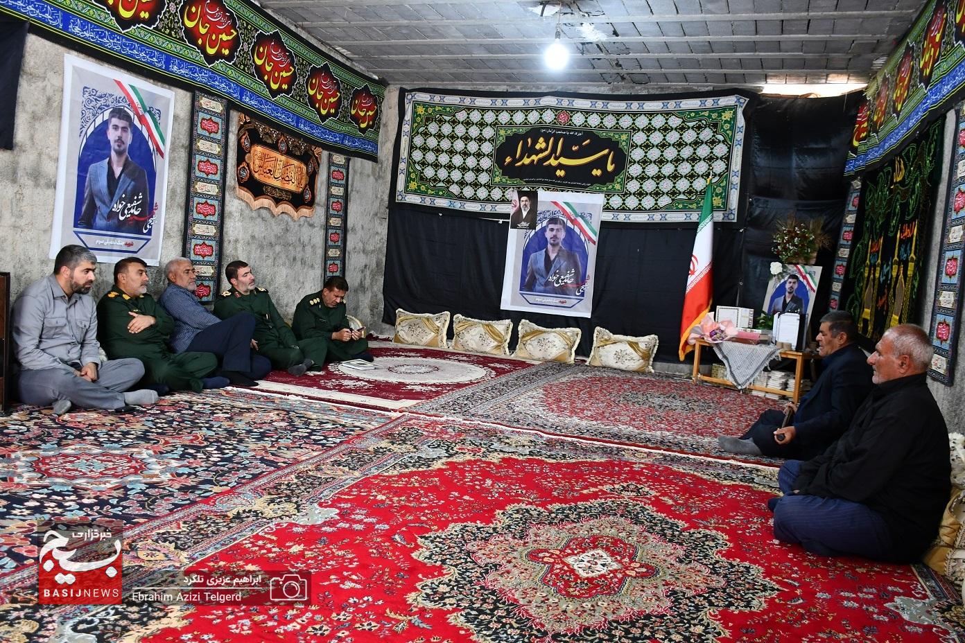 دیدار فرمانده سپاه فتح با خانواده شهدای جنگ رمضان در یاسوج
