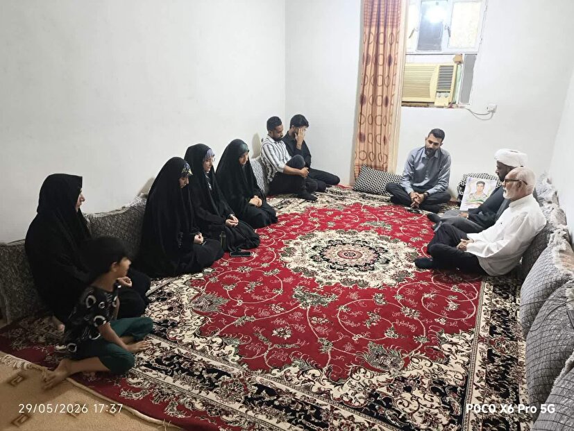 دیدار اعضای پایگاه امام سجاد (ع) با خانواده شهید ابراهیم حاجبی