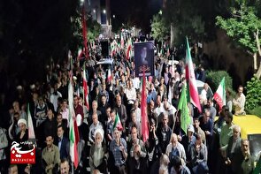 اجتماع پرشور مردم تویسرکان در نود و دومین شب تجمعات