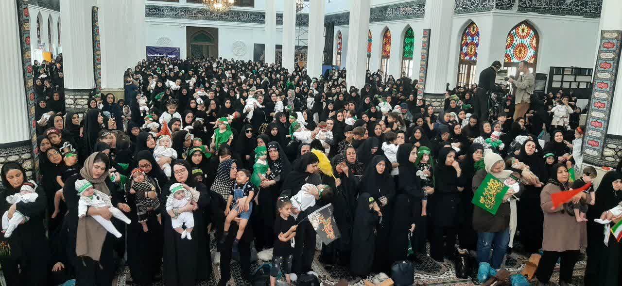 مادران گیلانی با حضرت رباب (س) همدردی کردند مادران گیلانی با حضرت رباب (س) همدردی کردند