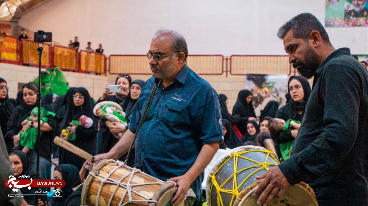 مادران حسینی در سوگ علی‌اصغر (ع) و یاد کودکان شهید رمضان