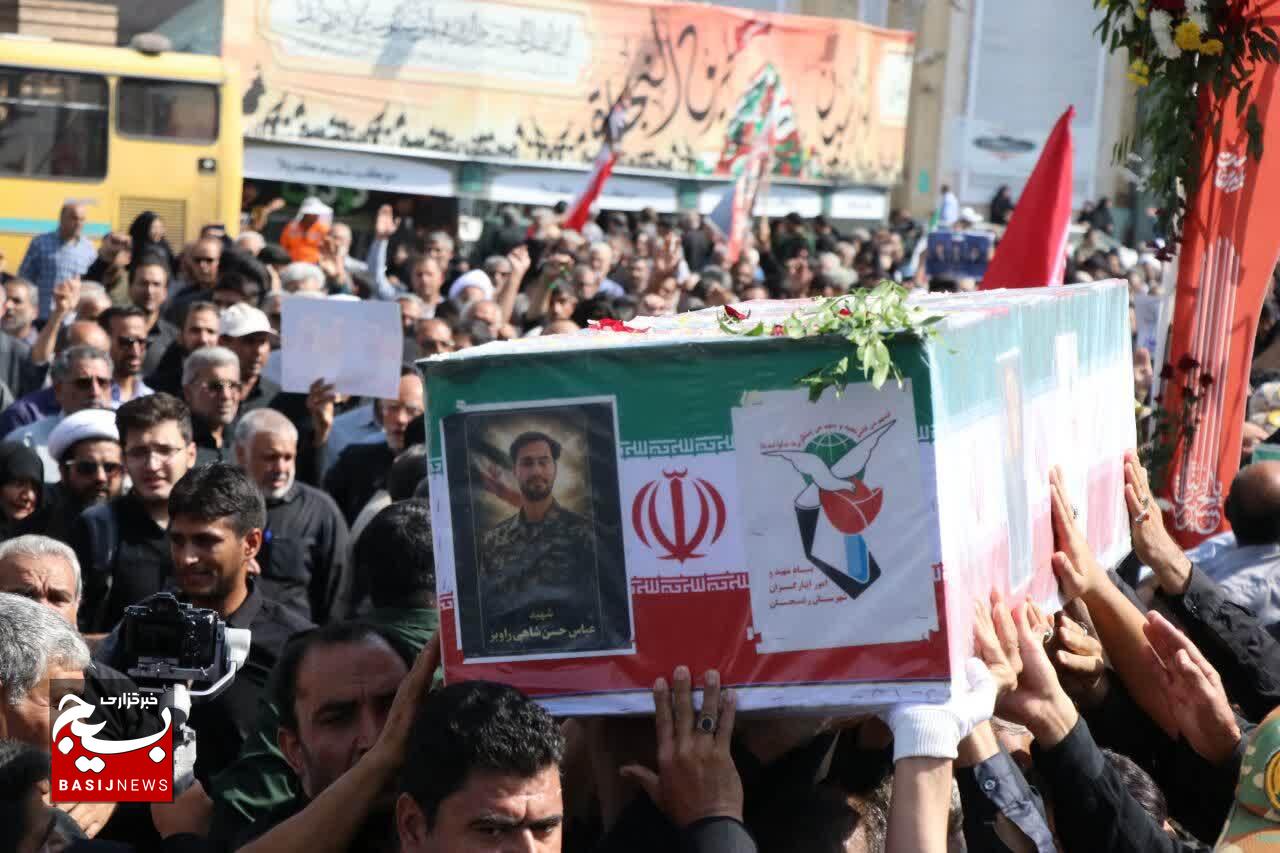 تشییع پیکر مطهر سه شهید مدافع وطن در رفسنجان