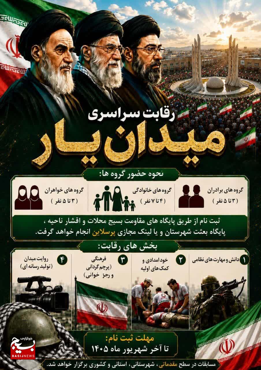 رقابتهای سراسری «میدانیار» در استان زنجان/ رقابت ۱۶۰۰ تیم در ۴ محور رقابتهای سراسری «میدانیار» در استان زنجان/ رقابت ۱۶۰۰ تیم در ۴ محور