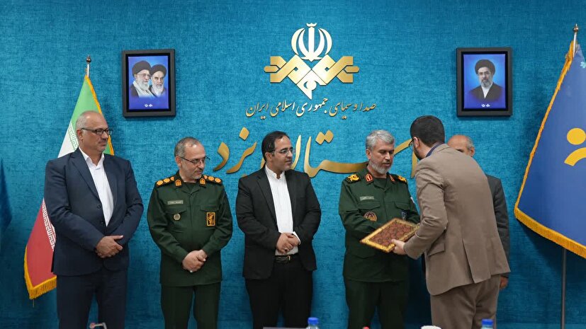 تکریم و معارفه مسئول بسیج رسانه صداوسیمای مرکز یزد