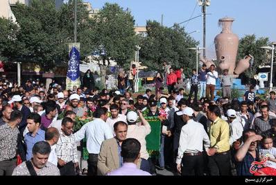 استقبال از خادمان حرم مطهر رضوی در استان چهارمحال وبختیاری