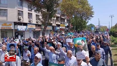 راهپیمایی جمعه خشم در گیلان