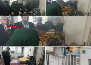 دیدار فرمانده سپاه امیرالمؤمنین(ع) استان ایلام با خانواده شهید امینیان در مشهد
