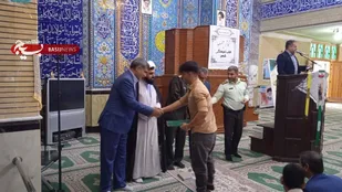تجلیل از دارنده مقام اول مسابقات ووشو بسیج کشور در شهرستان چرداول