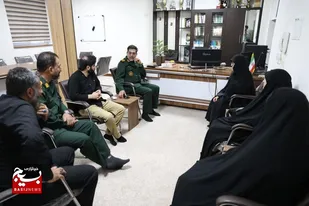دیدار مشاور امور بانوان و خانواده ستاد کل نیروهای مسلح با فرمانده سپاه استان همدان
