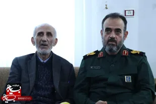 دیدار فرمانده سپاه قدس گیلان با پیشکسوت بسیجی در هفته بسیج