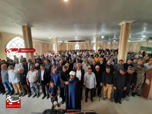 پدر یک رزمنده&zwnj;ی مفقودالاثر در ساوجبلاغ در خاک آرام گرفت+تصاویر
