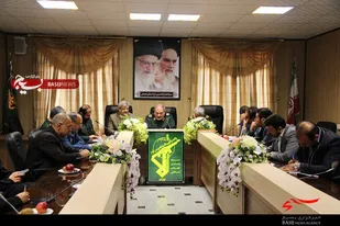دیدار نوروزی اعضای شورای شهر همدان با فرمانده سپاه انصارالحسین(ع)