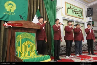 میزبانی حسینیه اعظم حضرت اباالفضل دامغان از پرچم و خادمان بارگاه شمس الشموس