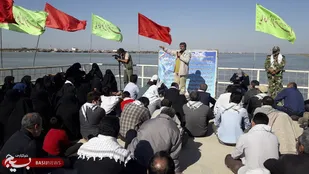 کاروان راهیان نور دانش آموزی اردبیل در یادمان عملیات والفجر ۸