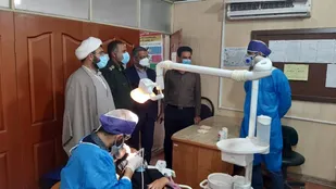 برگزاری اردوی جهادی پزشکی و دندانپزشکی در شهرستان عنبرآباد