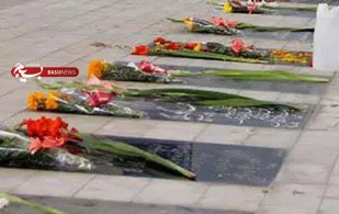 غبارروبی مزار شهدای علیصدر بمناسبت دهه فجر در کبودراهنگ