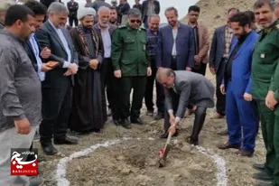 مخزن بتنی روستای رسول آباد سفلی بهار کلنگ&zwnj;زنی شد