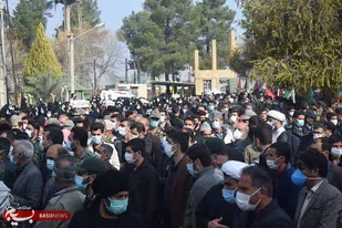 پیکر مطهر شهید گمنام ۱۸ ساله در دانشگاه آزاد اسلامی شهرستان فیروزآباد آرام گرفت