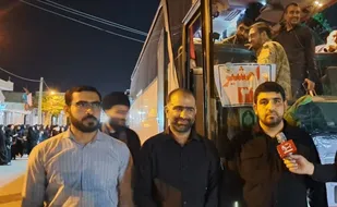 بدرقه کاروان ۳۰۰ نفره مردم رامشیر برای وداع با شهید امام خامنه&zwnj;ای (ره)