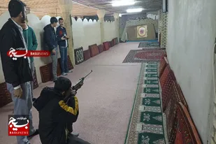 برگزاری مسابقات تیراندازی پایگاه شهید بهشتی ملایر