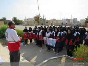 مانور زلزله در مدارس شهر دلوار برگزار شد