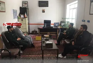 سرکشی مسئول دفتر نمایندگی ولی فقیه در سپاه کبودراهنگ از حوزه شهید صوفی شیرین&zwnj;سو