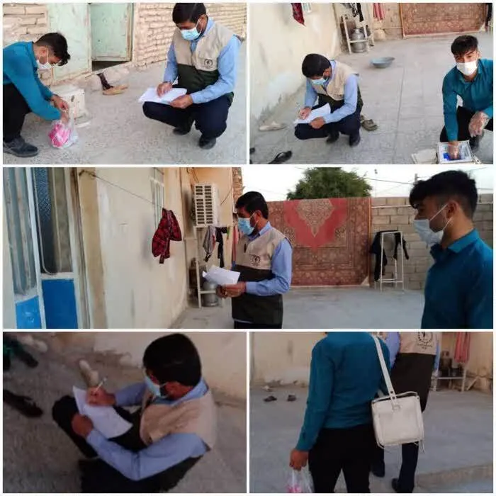 تزریق واکسن کرونا به صورت خانه به خانه در روستا حاضرمیل  دهلران