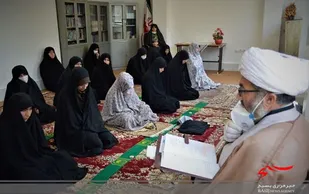 دیدار مسئول دفتر نمایندگی ولی فقیه در سپاه بجنورد با بسیجیان و خواهران شاغل در سپاه