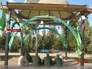 تجدید پیمان کارکنان گردان ۱۱۹ حضرت امام حسین (ع) با شهدا
