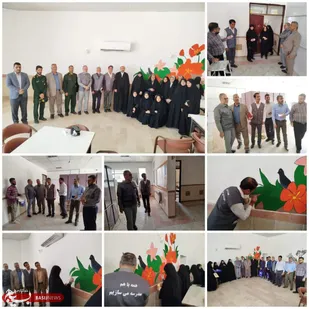بازدید مسئولان کشوری و استانی از اجرای طرح شهید عجمیان در مدرسه دخترانه شهرستان زیرکوه