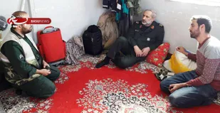 بازدید فرمانده سپاه تهران بزرگ از پایگاه امداد و نجات مناطق زلزله زده سرپل ذهاب