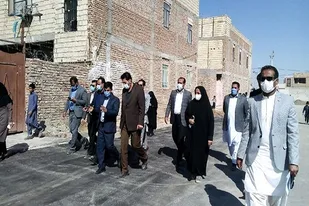 جدول گذاری خیابان&zwnj;های حاشیه شهر زاهدان انجام شده است