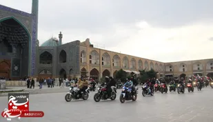 رزمایش رژه موتوری بسیجیان عملیاتی شهر اصفهان  به مناسبت ۲۵ آبان سالروز حماسه و ایثار استان اصفهان