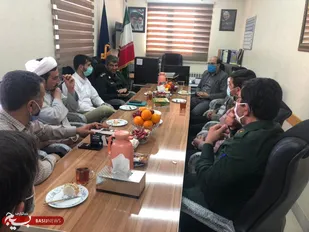 بازدید معاونت فرهنگی هنری سپاه استان از حوزه بسیج محلات ولایت شاهرود