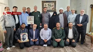 سردار حاج علی فضلی به دیدار خانواده شهدای شهرستان ری رفت