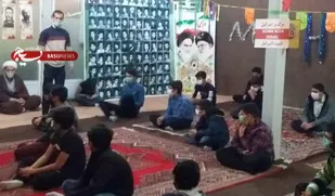 مراسم مولودی خوانی در پایگاه بسیج کربلا برگزار شد