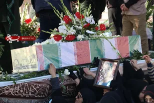 تشییع پیکر شهدای گمنام دوران دفاع مقدس در کرج