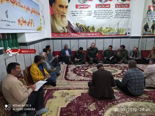 برگزاری گردهمایی فرماندهان پایگاه&zwnj;های بسیج مساجد حمزه سیدالشهدا منطقه کلاته خیج شاهرود